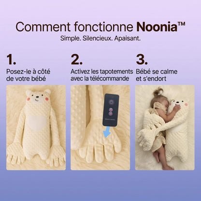Noonia™ — Doudou à tapotement apaisant